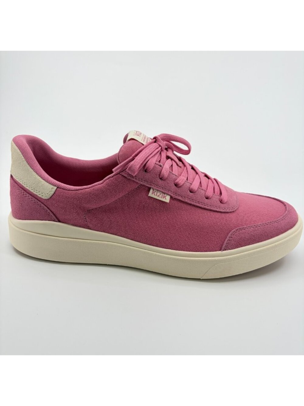 Kizik Prague 2 Womens Size 11.5D Pink Cream Athletic Hands Free Shoes Sneakers